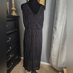 Torrid Black Lace Maxi Dress
